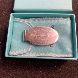 Authentic Tiffany & Co Silver Return To Tiffany Money Clip Holder